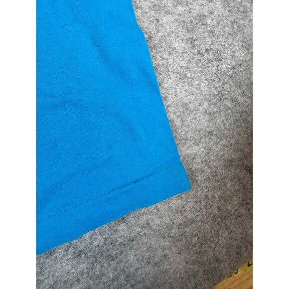 Vintage 90s Carolina Panthers Helmet NPC NFL Football T Shirt Mens Large Blue - Picture 4 of 6